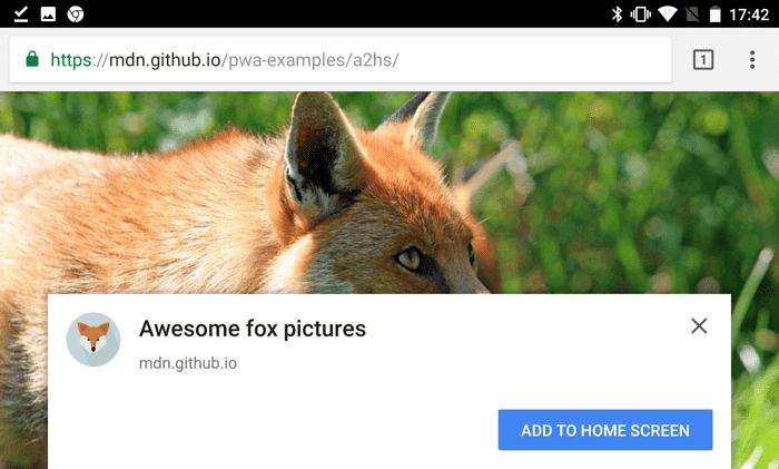 Chrome banner