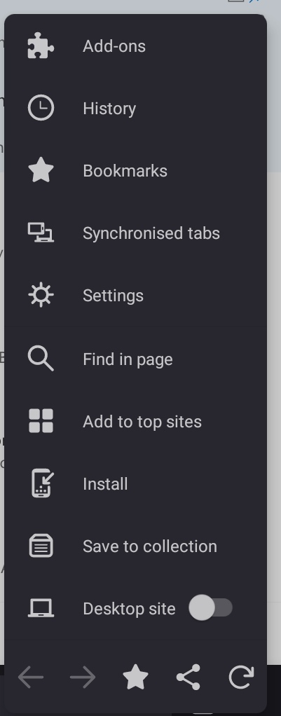firefox a2hs