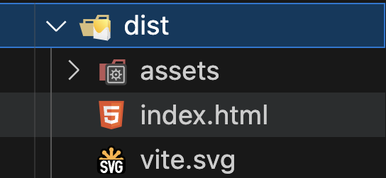 vite dist folder
